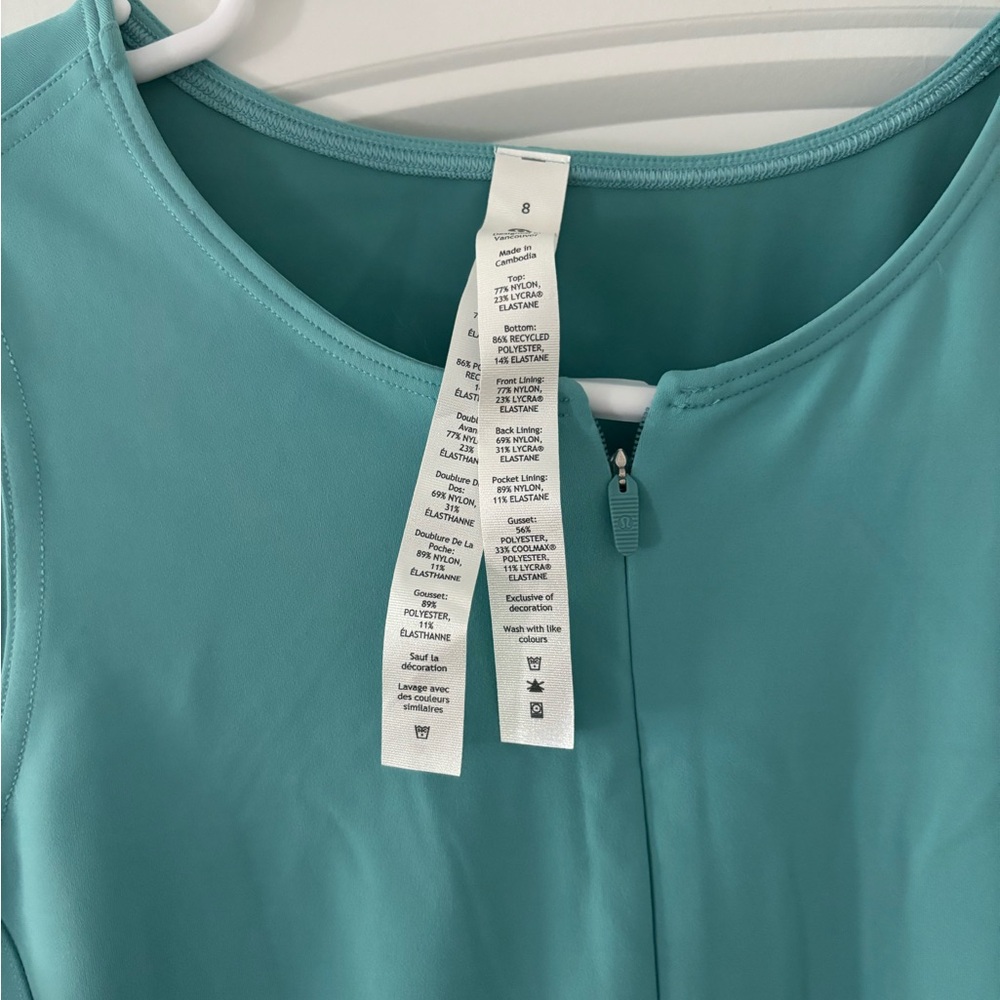 NWT lululemon tennis dress.  Size 8